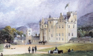 Blair Castle, where Claverhouse's army camoped the night before Killiecrankie